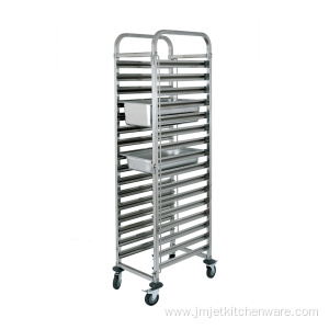 Single Row Stainless Steel GN Pan Trolley